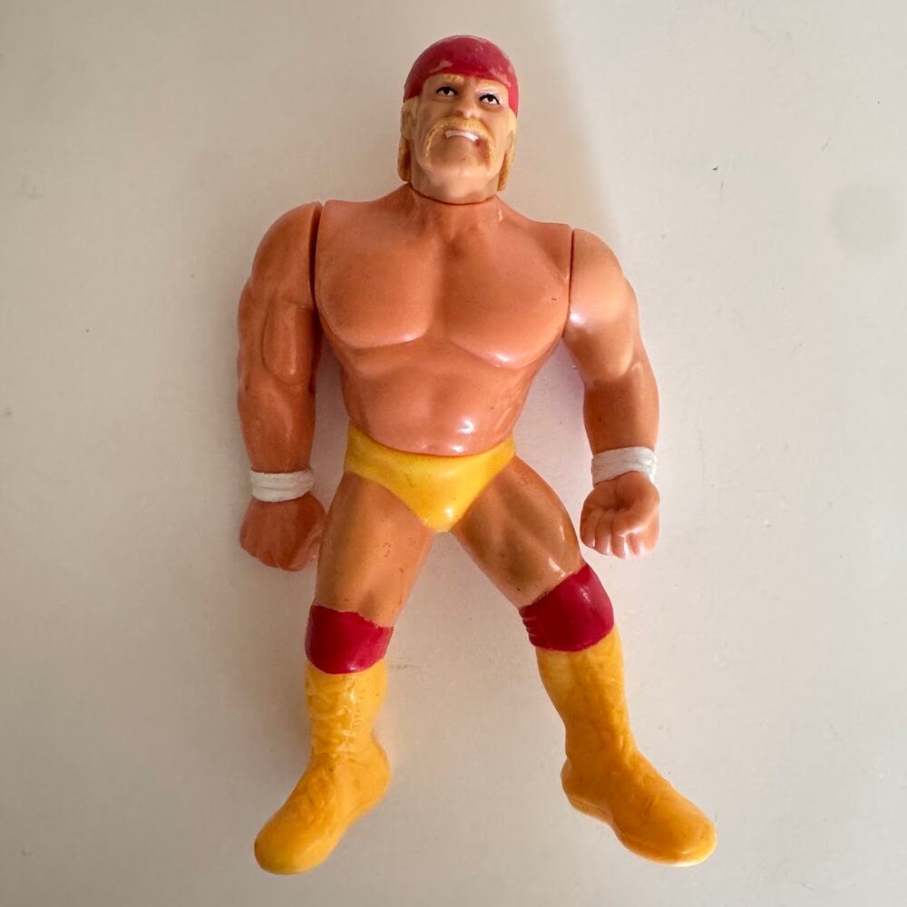 Hulk Hogan WWF Action Figure Wrestler 1990 Titan Sports Vintage Hulkster Slam